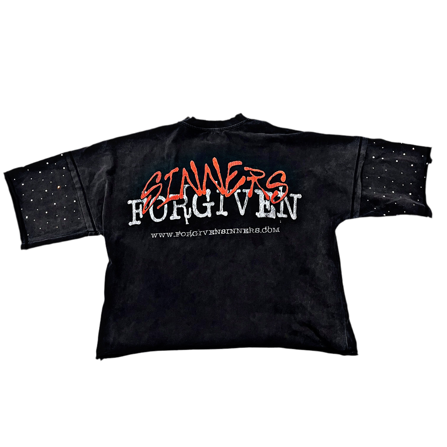 “Captive” Studded Distressed Tee