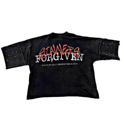 “Captive” Studded Distressed Tee